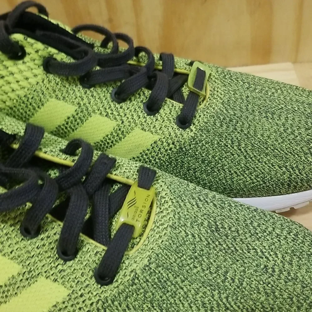 Adidas Torsion Neon green Weave Sneakers Men Size 13
